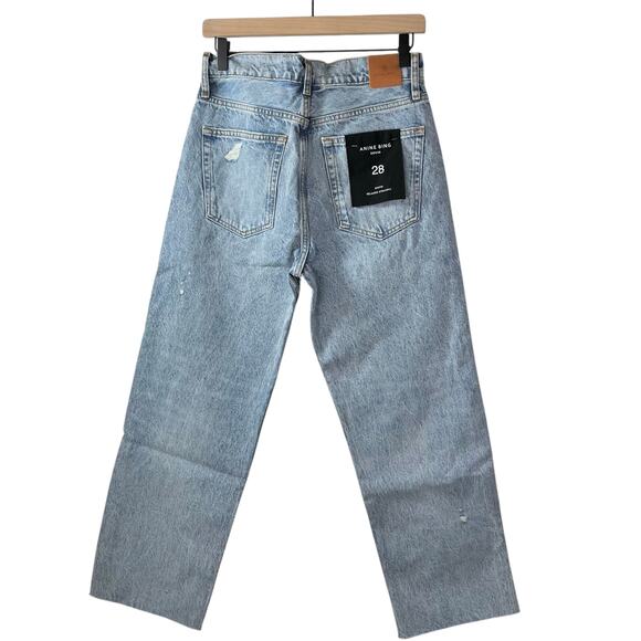 New Women’s Anine Bing Gavin Relaxed Straight Jeans Size 28 - Picture 7 of 12